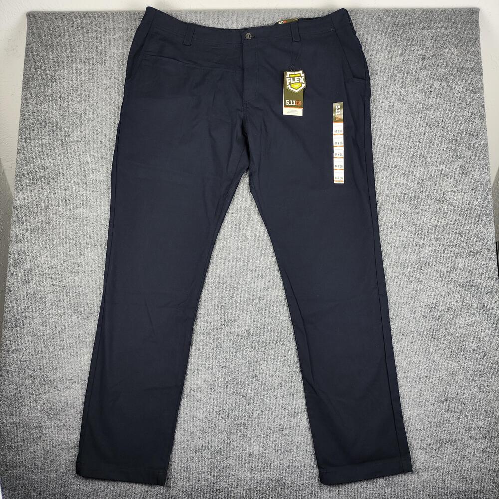 5.11 Tactical Pants Mens 44x36 Blue Edge Chino Slim Fit Stretch Casual Workwear